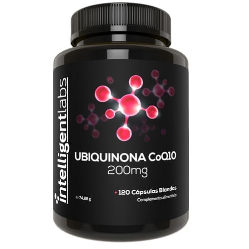 Cápsulas Blandas de 200mg de Ubiquinona CoQ10 de Intelligent Labs | 120 Raciones | Cápsulas Blandas Fáciles de Tragar y de Alta Potencia