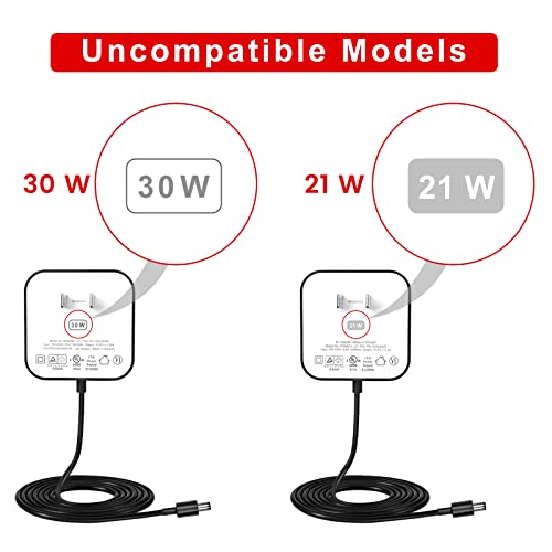 Extension Power Cord Replacement For Alexa Dot 4Th / 3Rd Gen, Spot, Tv Cube, Show 5, Dot With Clock, Dot Kids Edition - Black 16Ft Long Flat Dc Adapter Charger Cable #TOP2