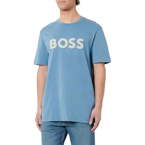 BOSS Men's Thinking 1 Polo Shirt, Open Blue Cover