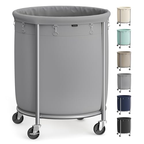 SONGMICS 50.2-Gallon Rolling Laundry Basket with Wheels