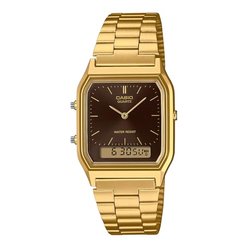 Casio Mens Analog Watch with Stainless Steel Strap AQ-230GA-5AMQYDF