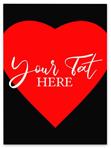 Darling Souvenir MADE WITH LOVE Banner Heart De Banner De Bienvenida Personalizado, Cartel De Texto Personalizado, Signo De Bienvenida Ideal Para Bodas, Cumpleaños, Fiesta De Compromiso- 18 "X12"