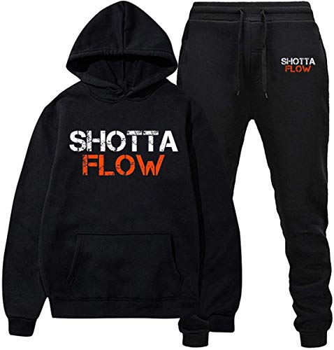 NLE Chop-pa Hoodie and Pants Casual Fashion Hip Hop Sweatshirt Two-Piece Sport Suit for Men Women