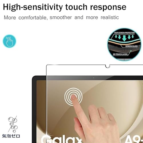 Image of TechTrendz Anti-Scratch 9H Surface Hardness Premium Tempered Glass Screen Protector for Samsung Galaxy Tab A9 Plus / A9+ Tablet [11 inch] [SM-X210 /X216]