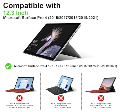 Étui en cuir véritable Microsoft Surface Pro 7/6/5, housse chic et protection premium gris - 2