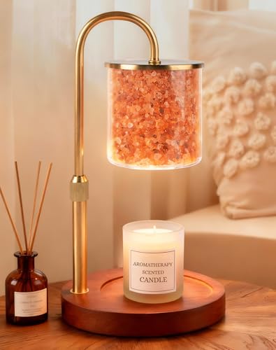 ARVIDSSON Candle Warmer Lamp with Himalayan Pink Salt, Timer...