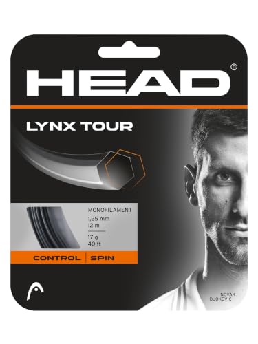 HEAD Lynx Tour 17-1.25mm ensemble cordes tennis noir