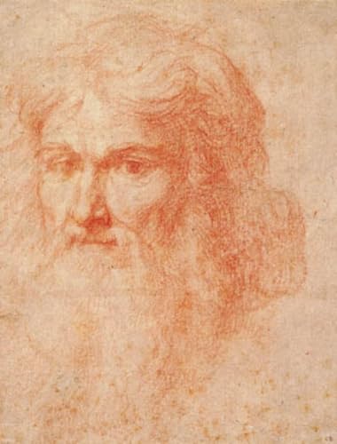 Impression d'affiches Ottavio Vannini affiche toile tête d'homme à longue barbe 60x90
