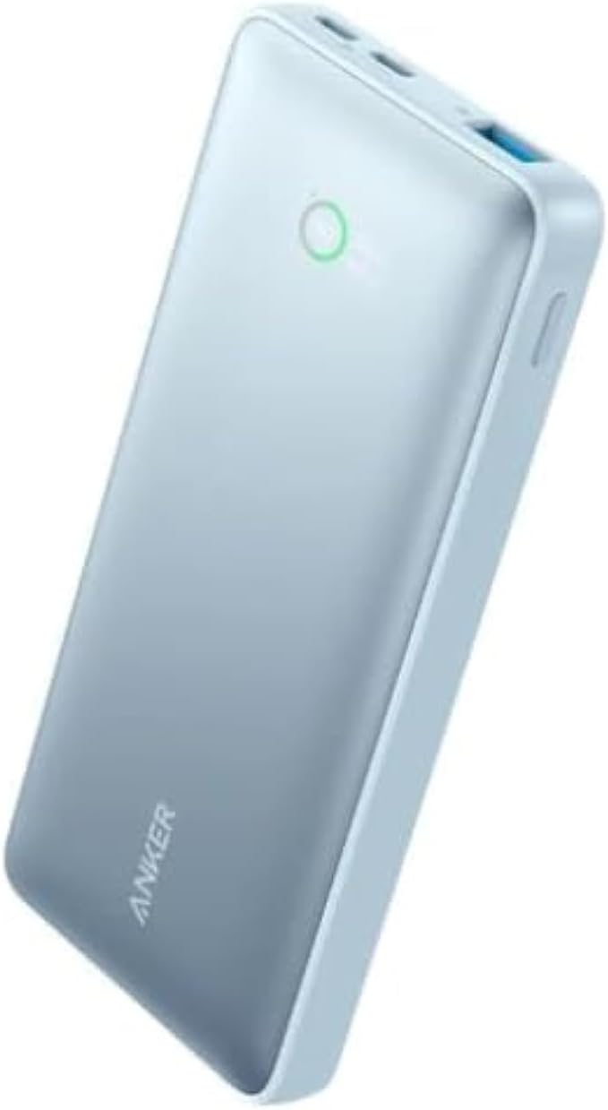 533 Power Bank10000mah Portable Charger-A1249 (PowerCore 25W) With 3 Port, 2 USB-C, 1 USB-A Fast Charging Battery Pack For iPhone Series, Ipad, Samsung, Android And More (Blue)