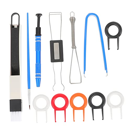 LALAFINA 1 Set Mechanical Keyboard Keycap Removal Tool Kit Cleaning Brush Puller Lubricant Pen