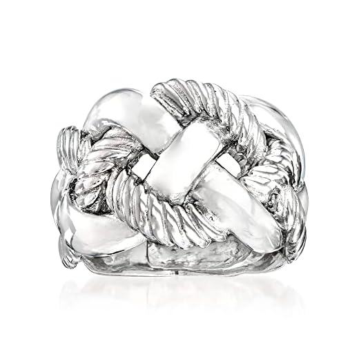Ross-Simons Italian Sterling Roped Ring