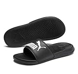 PUMA Popcat 20 Badelatschen Pumaletten (43 EU, Schwarz)