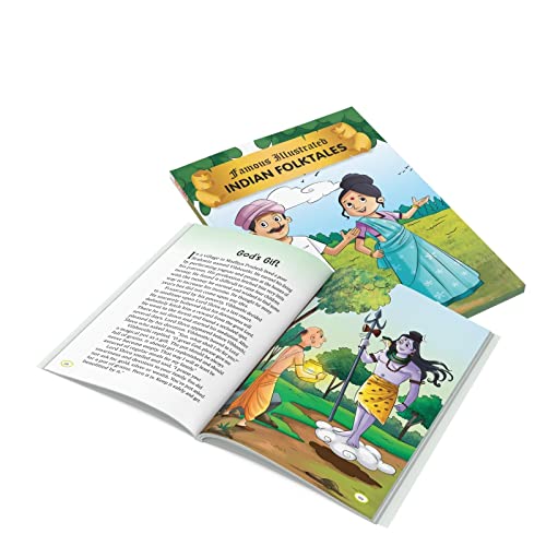 Image of Regional Folktales from India (Illustrated) - Stories from India - Story Book for Kids - Bedtime Stories - Children Story Book - Book for Kids 6+ ... Famous Illustrated (Famous Illustrated Tales)