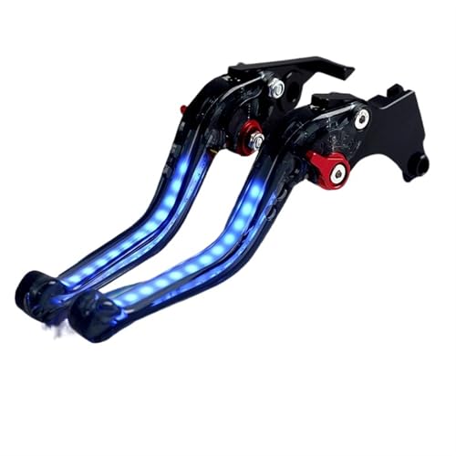 Moto Bremskupplung Hebel Motorrad Bremse Kupplung Hebel Lenker Licht-up Blinker Licht Griff Griffe Für Ya&ma&ha Für V-MAX Mt01 V-max 1700(4)