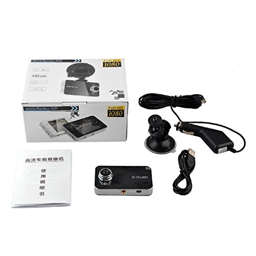 Image of Exxelo K6000 HD 1080P Vehicle Blackbox DVR Camcorder Car Camera with 2.4 inch TFT LCD Screen for Car