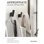 4-Pack Matte Black Towel Hook for Bathroom, Robe Coat Hook, Heavy Duty Wall Hooks for Hanging Bag Hat Mudroom Bedroom Shower Closet, Drill in Hanger Mount with Screw, Holder Back of Door Outdoor - Image 3