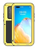 AJUSTEMENT PARFAIT: ajustez parfaitement votre Huawei P40 Pro avec tous les ports et boutons accessibles afin que chaque fonction du P40 Pro fonctionne toujours avec cet étui en métal (SAUF POUR la fonction de déverrouillage par empreinte digitale). Il n'y a pas de blocage des signaux du téléphone portable; Les trous des haut-parleurs produisent un son d'origine sans perte; Le capuchon en silicone du port de charge peut être ouvert directement pour la charge.