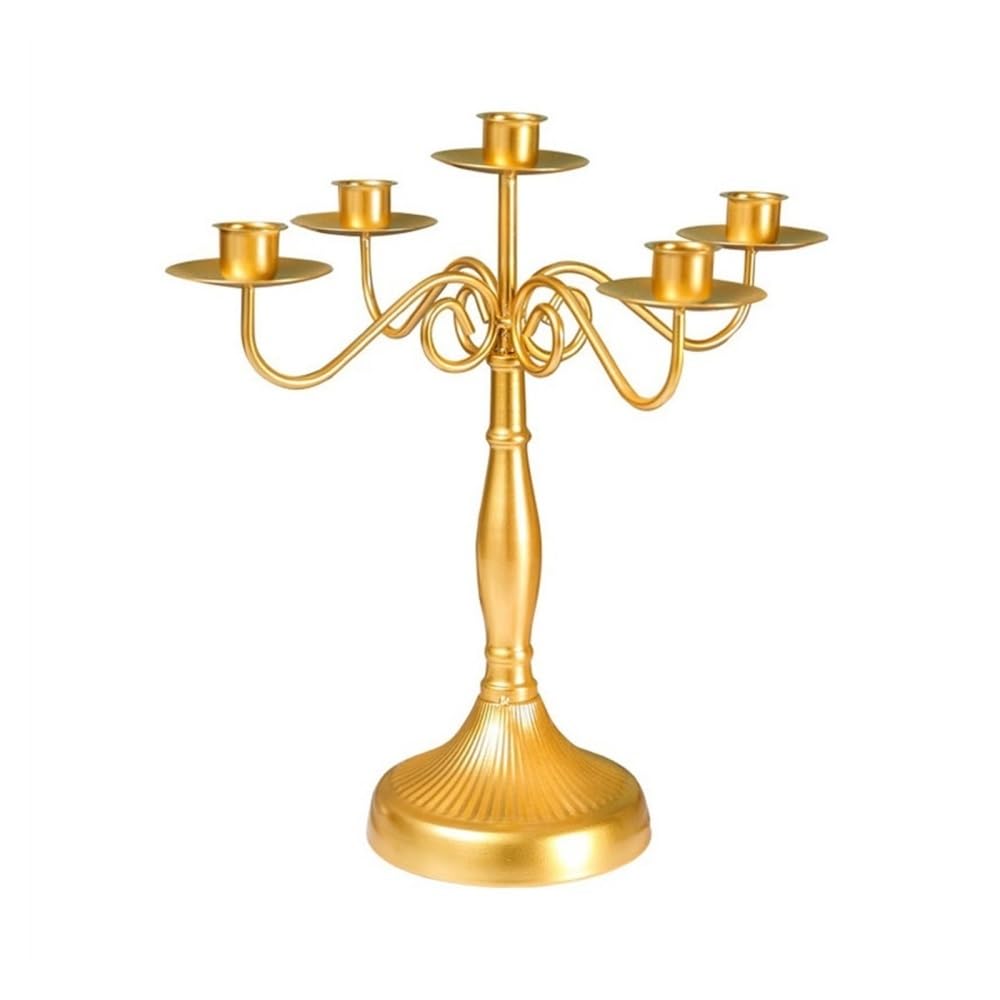Candle Holder Multi-headed Decorative Candlestick Antique Candle Holder Romantic Candlelight Dinner Props