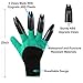 Garden Genie Gloves with Claws（2019 Upgrade）, Waterproof and Breathable Garden Gloves for Digging Planting, Best Gardening Gifts for Women and Men (Green Claw 1 Pairs)