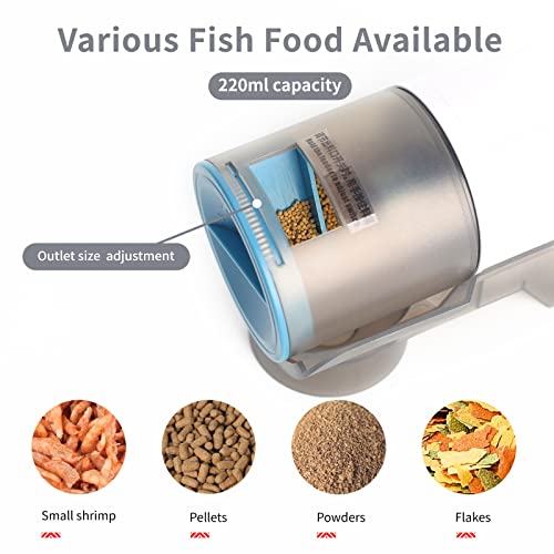 Boxtech Automatic Fish Feeder - Aquarium Tank Timer Fish Feeder Two 1.5V Battery Operated Programmable - Auto Fish Food… - Image 7