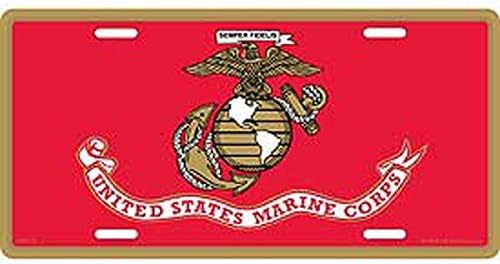 US Marine Corps Logo License Plate