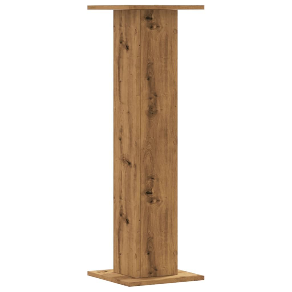vidaXL Soportes para plantas 2 uds madera roble artisian 30x30x95 cm