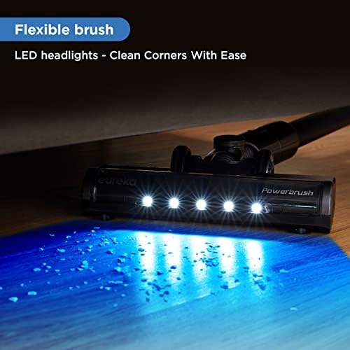 Eureka AK10 Lightweight Cordless Stick Vacuum Cleaner 26KPa,450W Powerful BLDC Motor Wireless Vacuum Cleaner for Multi Flooring Deep Clean, Up to 60 Mins Runtime Detachable Battery with LED Display