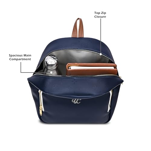 Image of Lavie Signature Women's Colourblock Conway Fashion Backpack for Women | Fashion Backpack for Work | Ladies purse | Stylish Shoulder Bag | Gift For Women