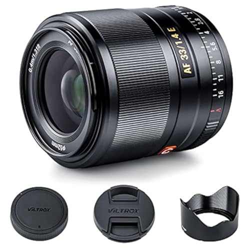 Image of VILTROX 33mm F1.4 f /1.4 Auto Focus Prime LensCompatible with Sony E-Mount Camera A6500 A6300 A6000 A6400 A6100 A5100 A6600 A7 A7R A7C A7II A7RII A7SIII A7III A7RIII A7RIV A9