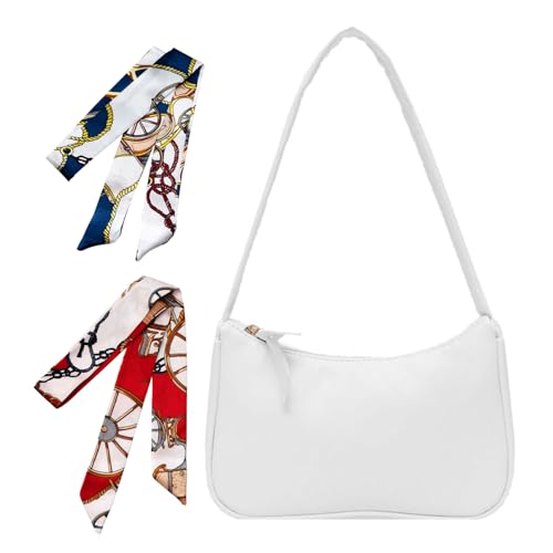 Immagine prodotto: GWAWG Borsa Bianca,Borsa A Spalla, Borsetta Ragazza, Piccola Borsa Bianca, Per Feste, Incontri, Compleanni