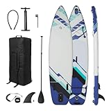 Amazon Basics Stand Up Paddleboard mit komplettem Zubehörset, 335 cm x 84 cm, Blau