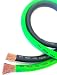 40 ft CCA 1/0 Gauge Oversized 20' GREEN & 20' BLACK Power Ground Wire Sky High Car