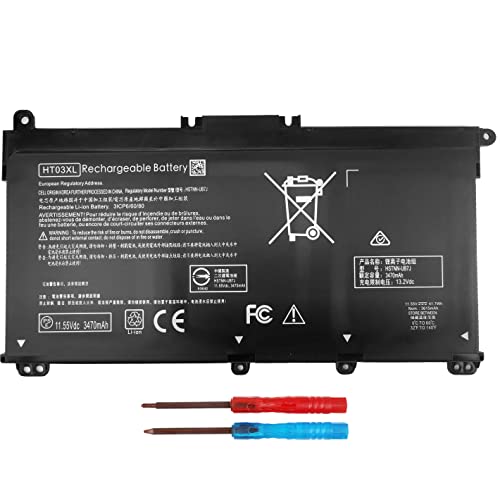 HT03XL L11119-855 Battery for HP Pavilion 15-CS 15-DA 15-DB 15-CW 15-CR 17-BY 17-CA 14-CE Series 15-cs1065cl 15-cs0053cl 15-db0011dx 15-da012dx 15-da0014dx 15-dw0033nr 17-by0053cl HSTNN-UB7J Laptop.