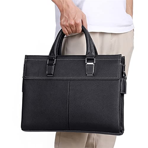 Business Briefcase Fashion Men's Cross Section Shoulder Crossbody Business Bag Laptop Handheld Computer Bag4