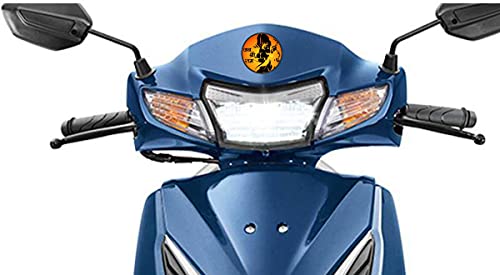 Image of CVANU Lord of Rama Bhagat Hanuman God Sticker for Scooty, Bike- All Two Wheeler Vehicle Vinyl Decal Size (11cm X 11cm) Multicolor