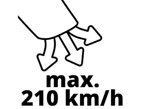 Einhell Souffleur universel sans fil GC-CL 18/1 Li E-Solo (vitesse de l'air de 210 km/h, tube en deux parties pour un usage universel, variateur de vitesse électronique, sans batterie ni chargeur)