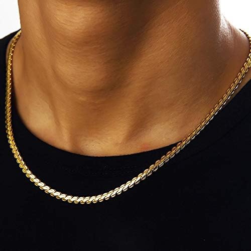 Real Gold Plated Chains Jewelry 