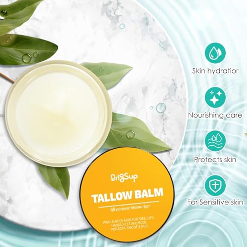 Beef-Tallow-Balm-for-Skin-Care-All-Natural-Moisturizing-Body-Oil-with-Honey-and-Beeswax-Tallow-from-Grass-Fed-Cows--Beef-Tallow-Moisturizer-Made-in-USA-20-Oz