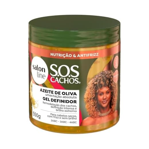 Gel Definidor SOS Cachos Azeite de Oliva Salon Line 550g, Salon Line