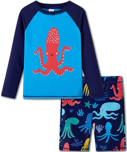 Image of UMELOK Boys' Rash Guard Swim Set