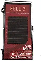 Belliz Cilios Para Alongamento Mink C 015 10mm