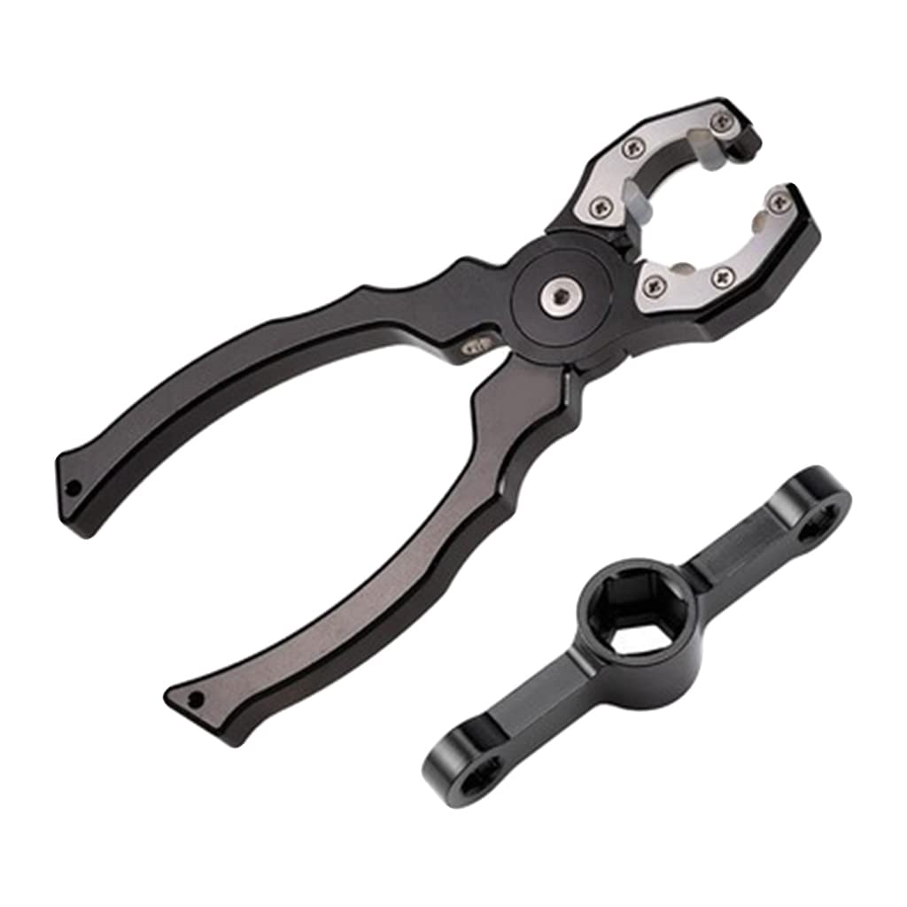 Fancyes 17-28 Grip Remover Pliers Repair, Wrench Fixing Metal Multifunctional Outrunner, for RC Quadcopter Hexacopter DIY, Black