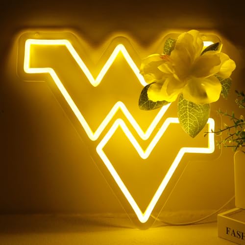 Image of Balanar University Neon Signs for Wall Decor,LED Dimmable University Basketball Team Logo Light Sign,College Team Logo Neon Light for Bar, Dorm Room, Party Decoration,Game Room Decor12.2 * 12.8In