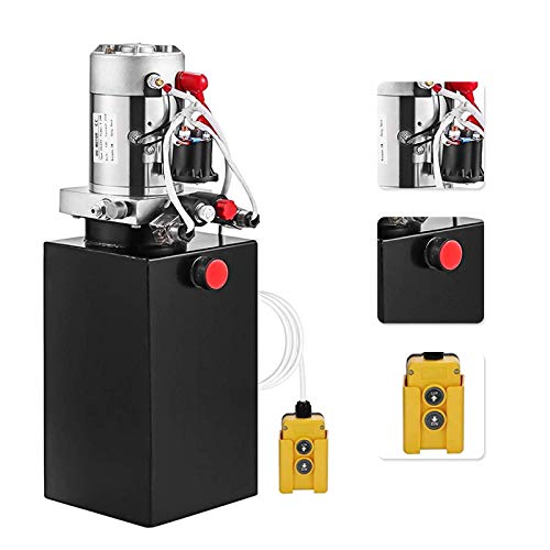 8L hydraulenhet hydraulpump 12V dubbelverkande tippbil