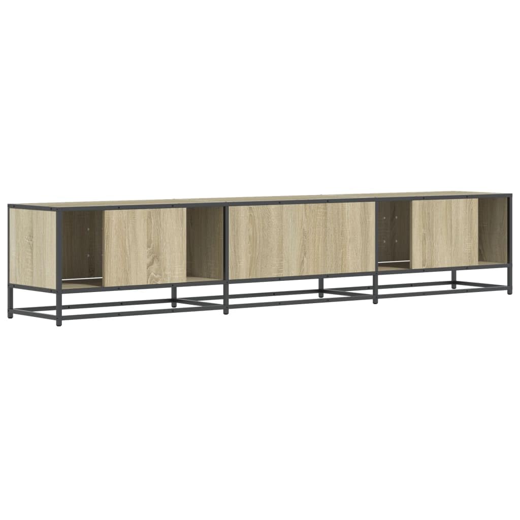 Tv-meubel met LED-verlichting 60x35x15,5 cm sonoma eikenkleurig kopen