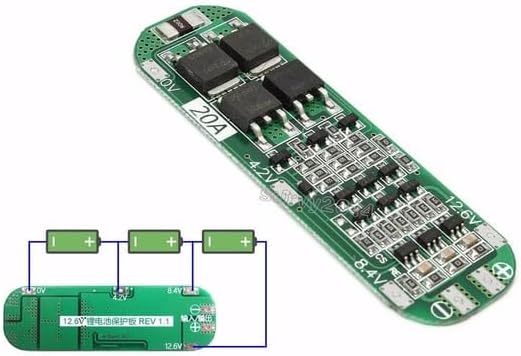 SANEC 3S 20A BMS Pil Şarj Koruma Kartı Lityum Lipo Batarya 18650 Li-ion