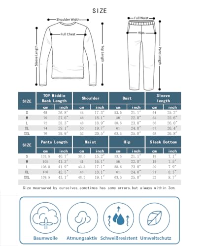 Pyjama en coton pour homme ensemble de nuit d'hiver à rayures - 6