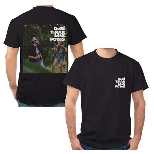 Wanapix | Camiseta Personalizada por 1 Cara | 100% Algodón Talla S | Color Negro | Manga Corta | Impresión Digital | Apta para Lavadora | DTMF