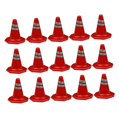 KESYOO 15Pcs Plastic Roadblock Traffic Cones Teaching for Home Lightweight and Educational Model for Creative Play and Road Construction Scenarios