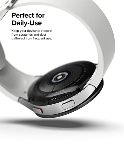 Image of Ringke Bezel Styling Compatible with Samsung Galaxy Watch 4 40mm / Galaxy Watch FE Accessory Adhesive Frame Ring Cover Anti Scratch [Stainless Steel] Protection - Black [40-41]